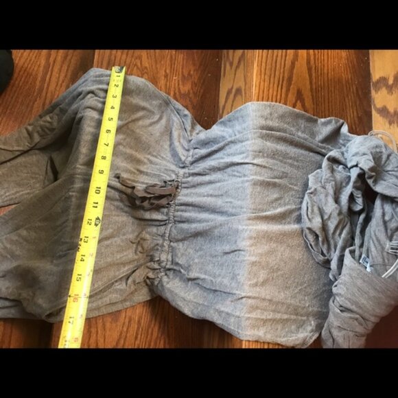 Max Studio Sleeveless Cowl Neck Jumpsuit Wide Leg  Pocket Stretch Pant Neutral - Picture 15 of 16